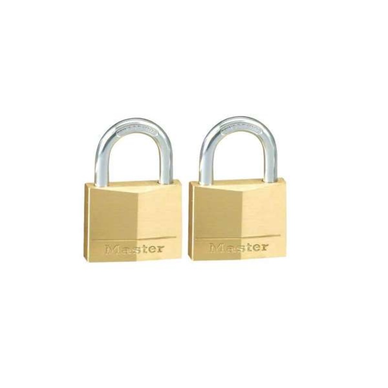 Master Lock Keyed Alike Brass Padlock 30mm – 2 Pack