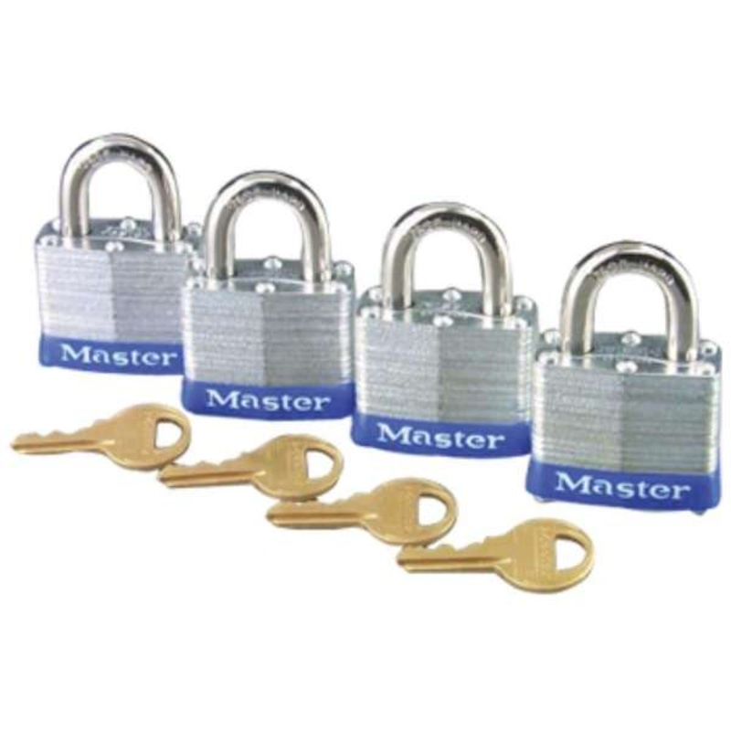 Master Lock Laminated Padlock 40mm – 4 Pack