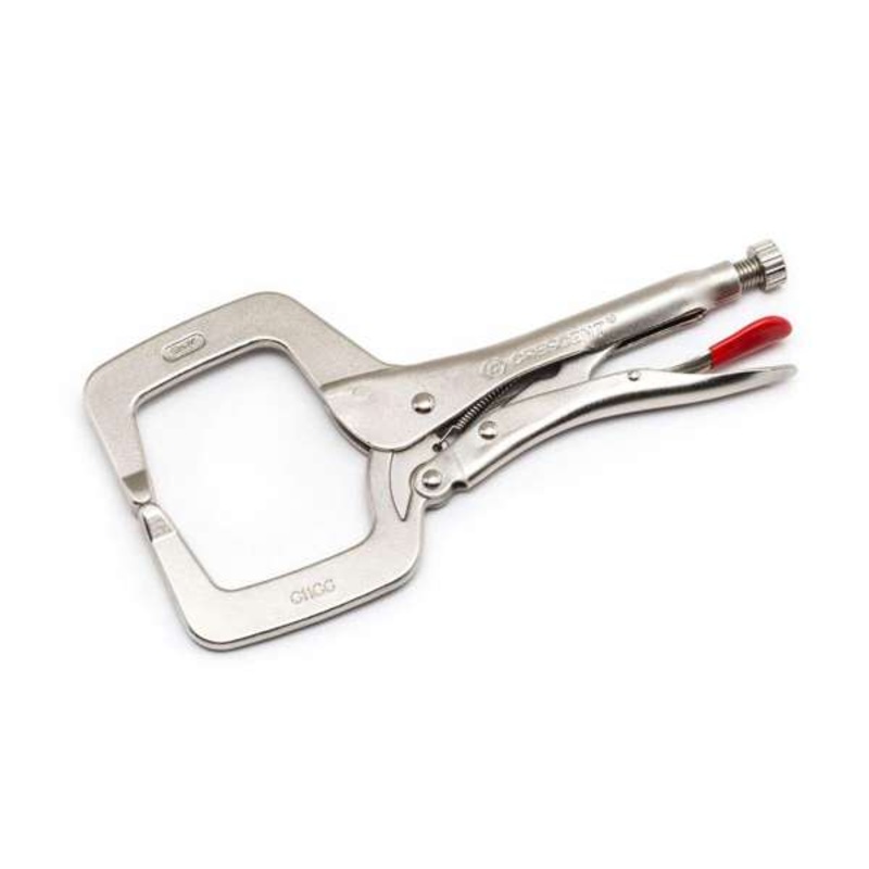 Crescent Locking C-Clamp with Regular Tips 280mm