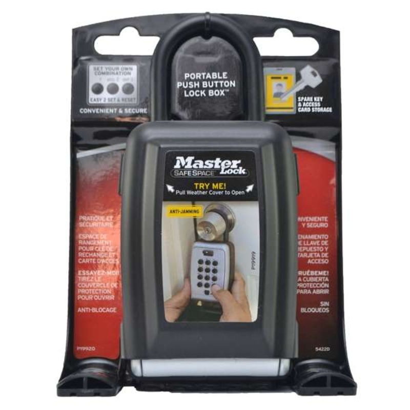 Master Lock Portable Push Button Key Safe