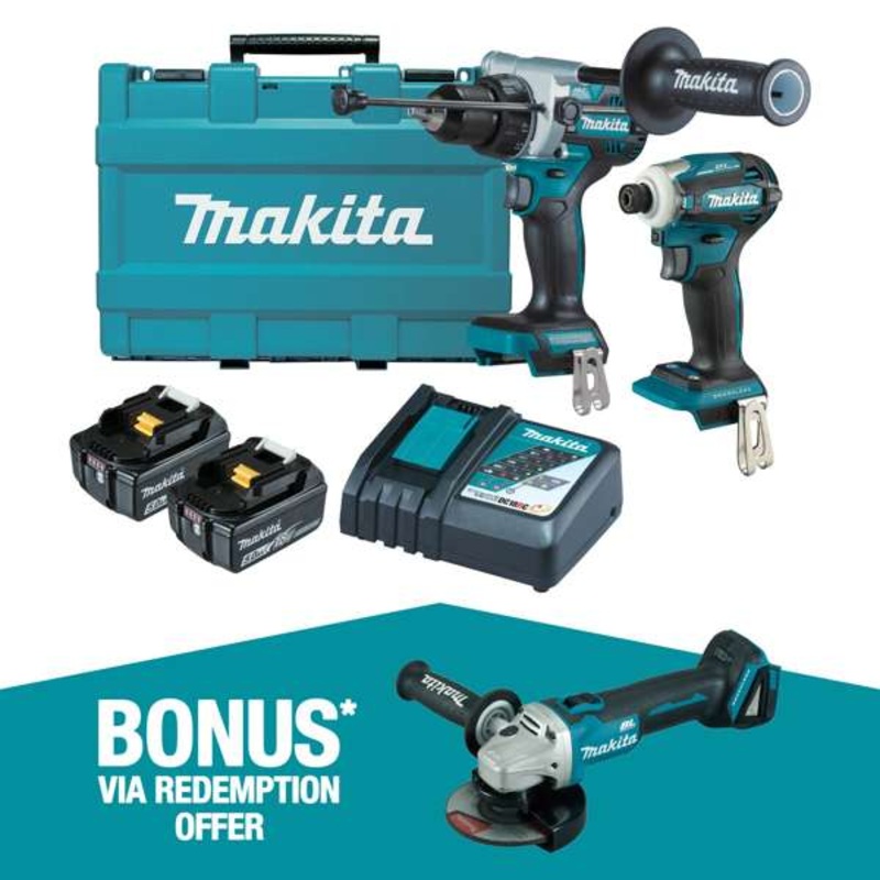 Makita 18V 5.0Ah Brushless Combo Kit – 2 Piece