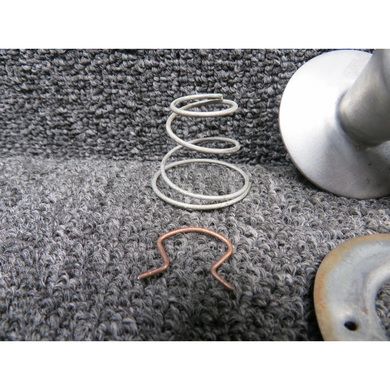 0711027-1 Cessna 210 Inside Cabin Door Handle, Escutcheon, Spring, Clip LH or RH