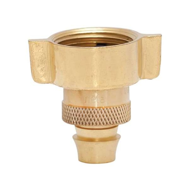 Neta Winged Screw Tap Adaptor Brass 3/4 x 12mm