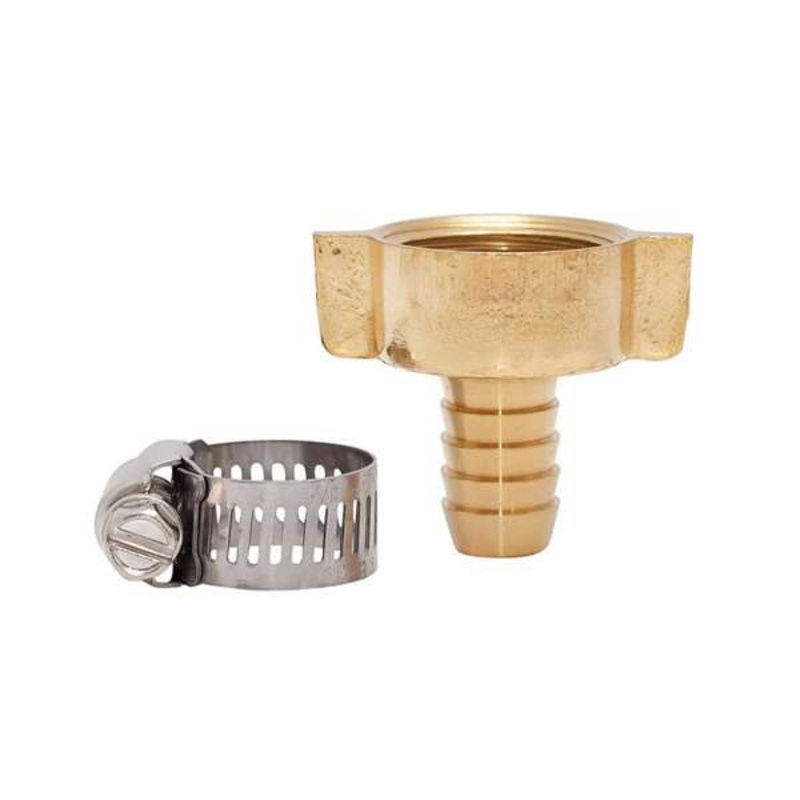 Neta Barb & Clamp Tap Adaptor Brass 3/4 x 12mm