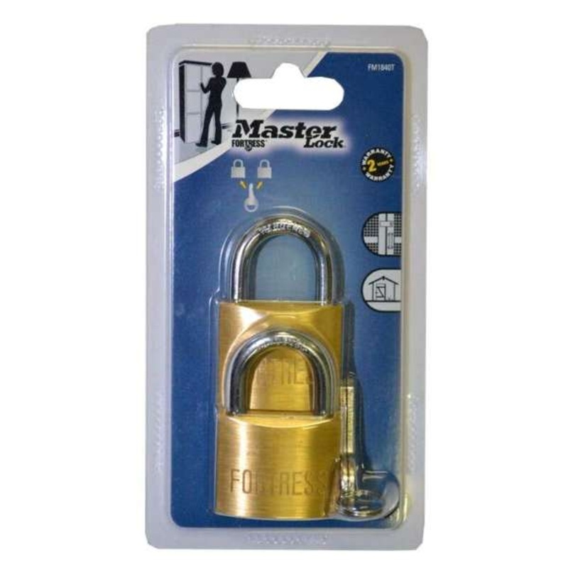 Master Lock Fortress Padlock 40mm – 2 Pack