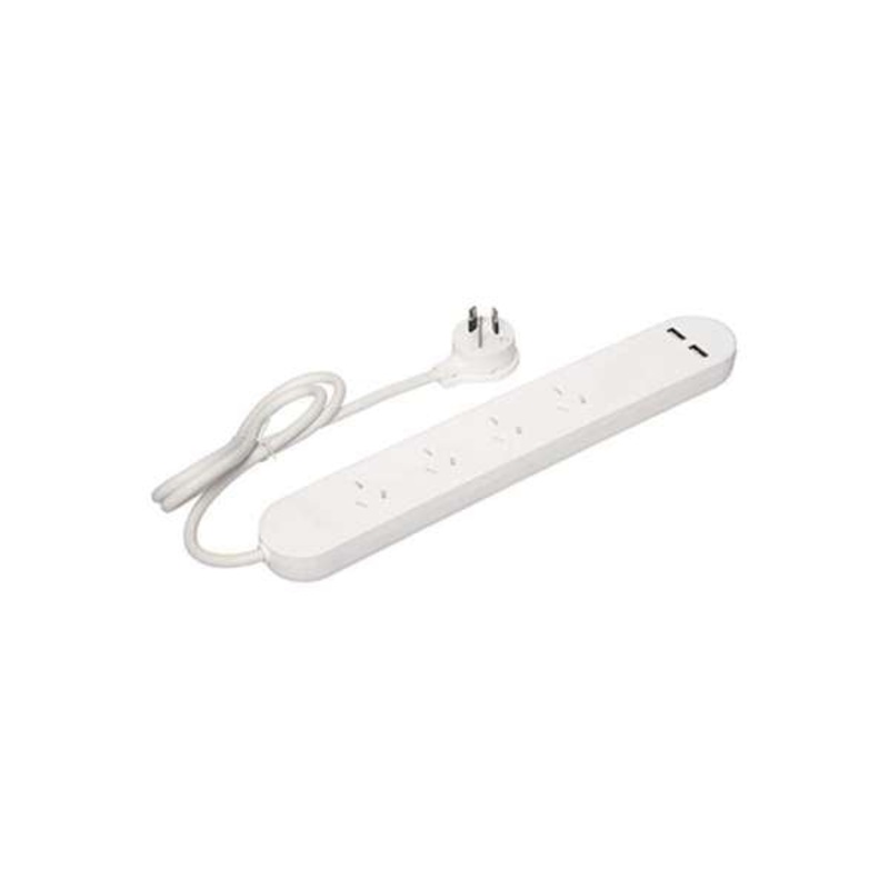 HPM 4 Powerboard Overload Protection with 2 x USB A Outlet