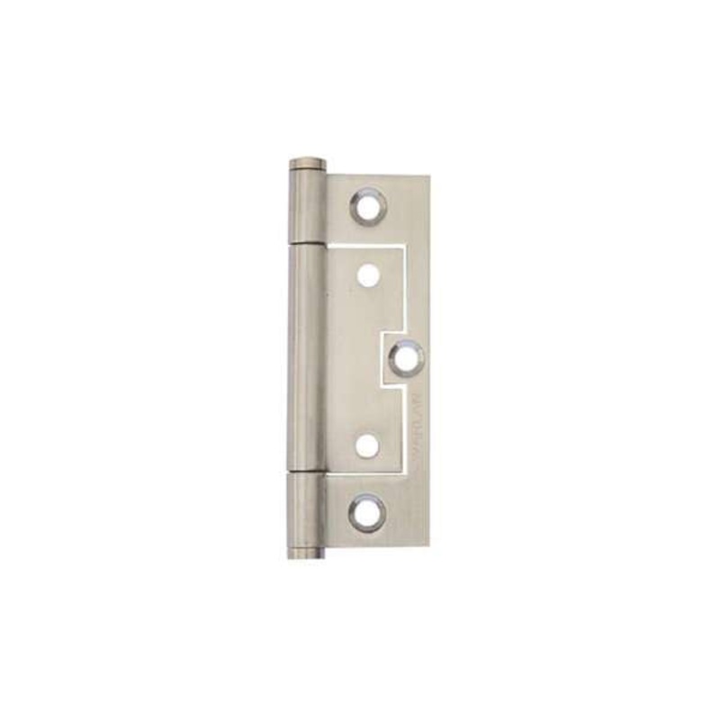 Trio Stainless Steel Quick Fit Flat Architectural Fixed Pin Satin Stainless Steel 90 x 53 x 1.8mm