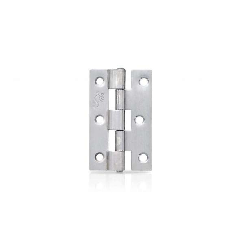 Trio Screen Door Hinge Fixed Pin Satin Stainless Steel 75 x 46 x 1.6mm
