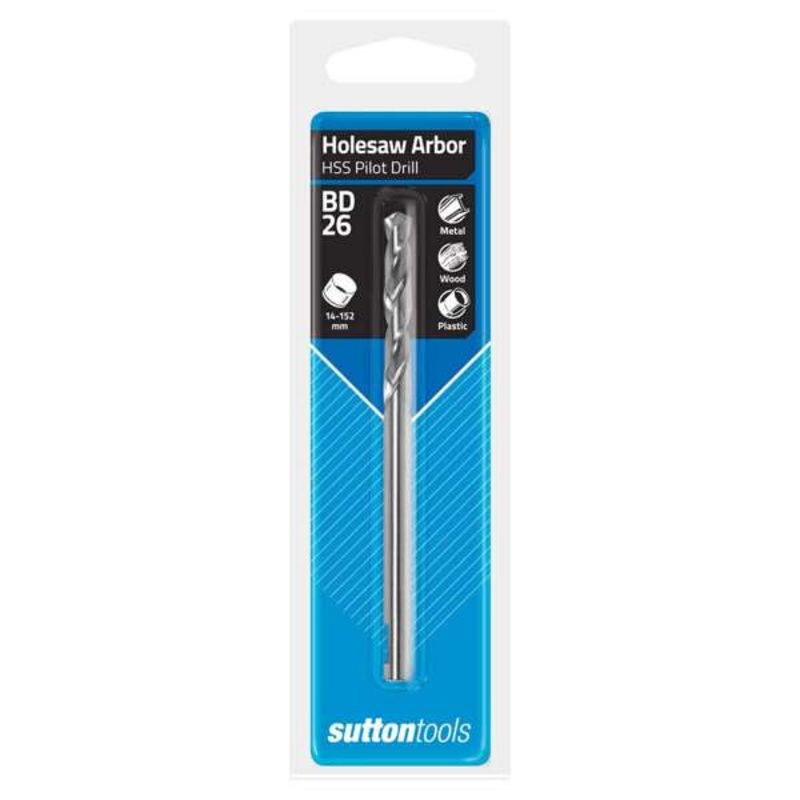 Sutton Tools Quickfit Hole Saw Arbor Pilot Drill Bit 14 – 152mm