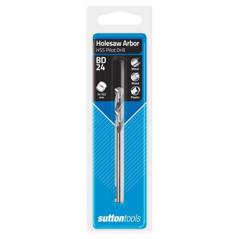 Sutton Tools Quickfit Hole Saw Arbor Pilot Drill Bit 14 – 30mm