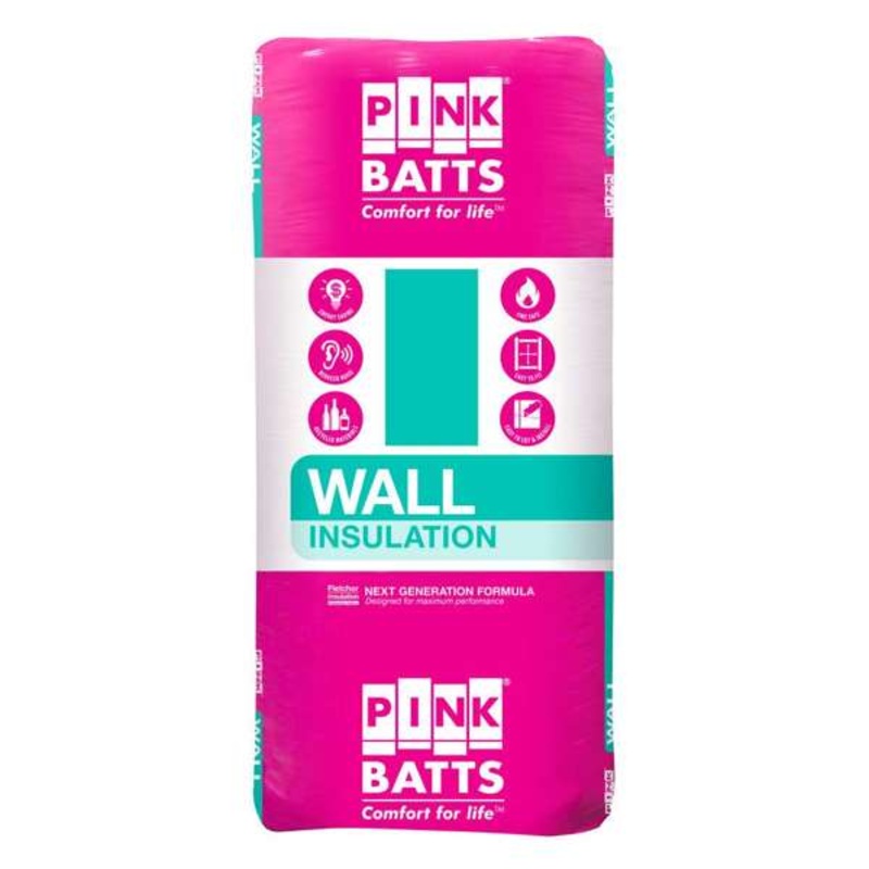 Pink Batts R2.0 Insulation Wall Batts L1160 x D90mm – 24 Pack