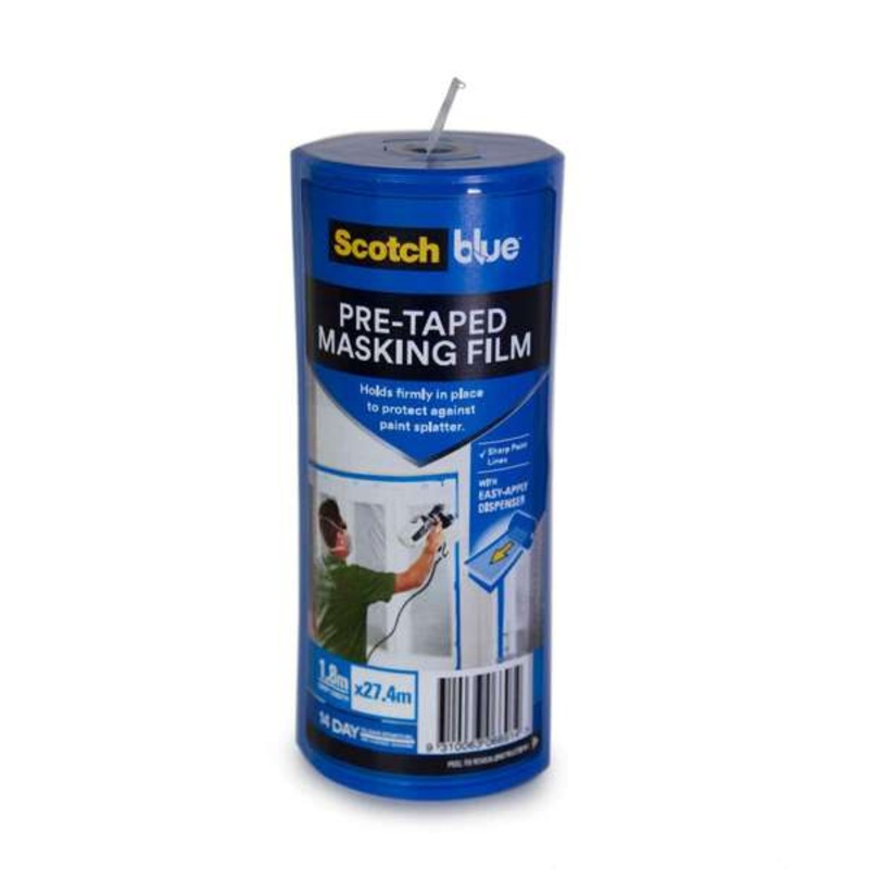 ScotchBlue Pre Taped Masking Film Canister 1.8 x 27.4m
