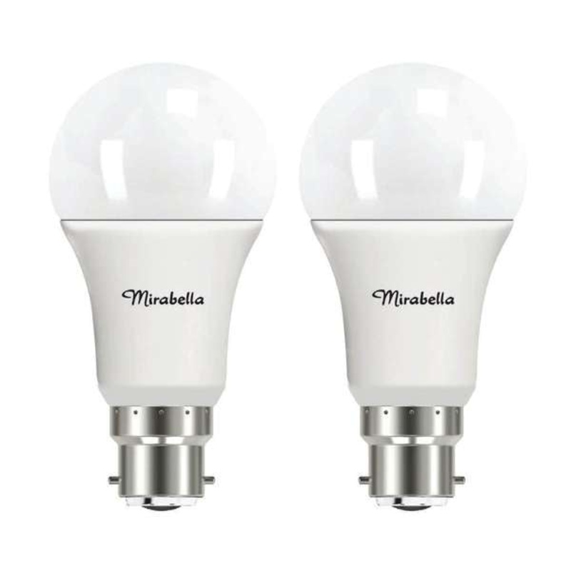 Mirabella LED GLS 9W 806Lumens 2700K BC Warm White – 2 Pack