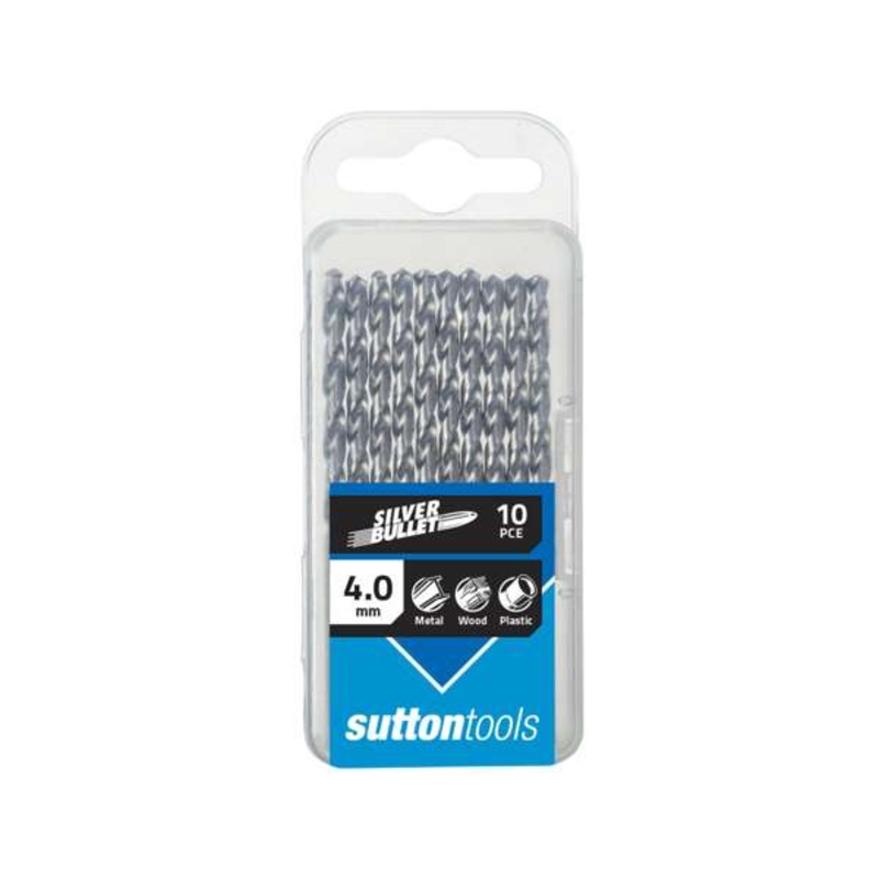 Sutton Tools 4.0mm Metric HSS Jobber Drill Bit – 10 Pack
