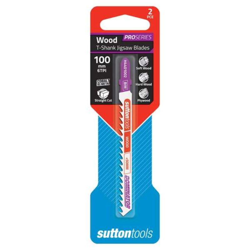 Sutton Tools T-Shank Jigsaw Blade Precision 80mm – 2 Piece