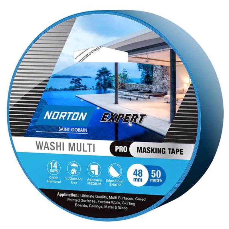 Norton Expert Masking Tape Washi Multi 48mm x 50m