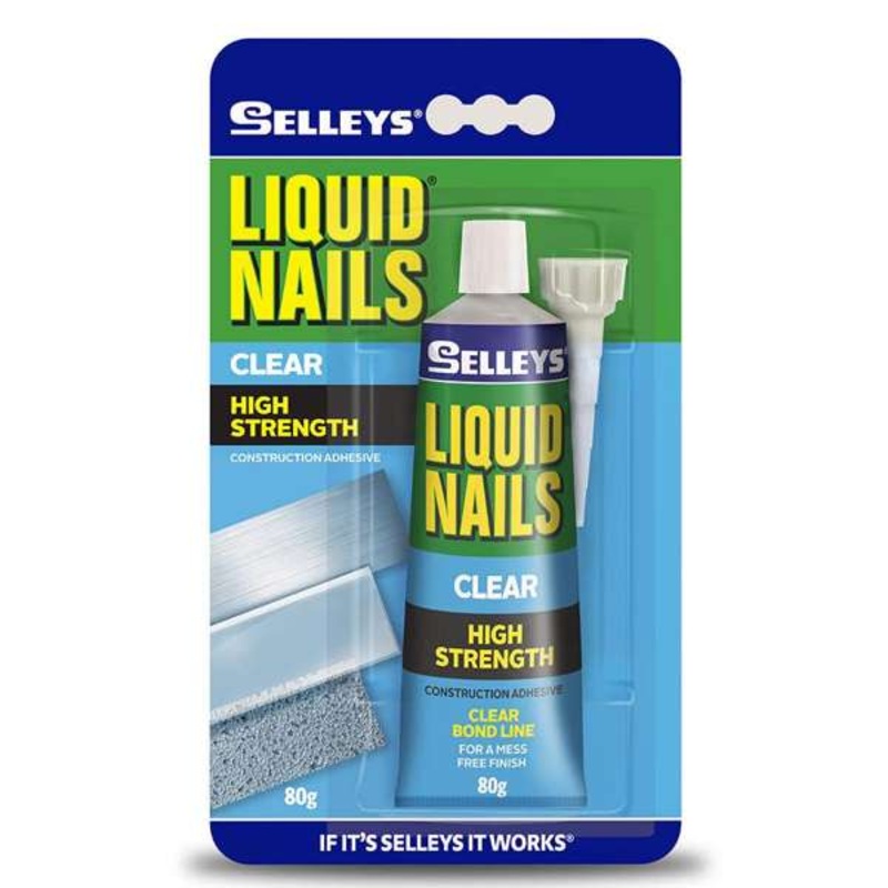 Selleys Liquid Nails Clear Construction Adhesive 80g