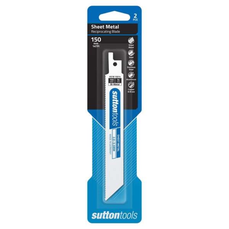 Sutton Tools Sheet Metal Reciprocating Blade – 2 Pack