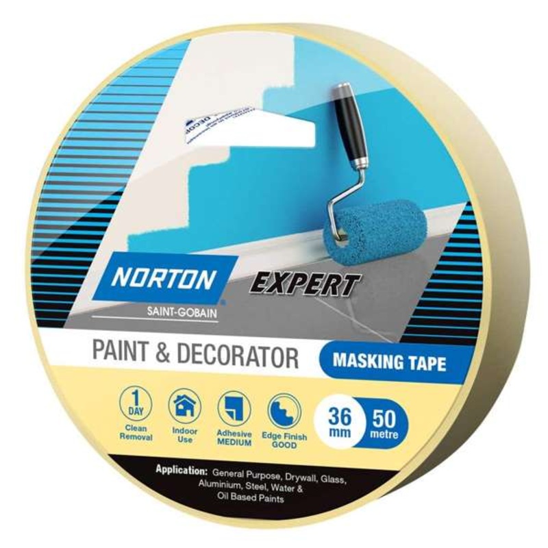 Norton Masking Tape Paint & Decorator 36mm x 50m