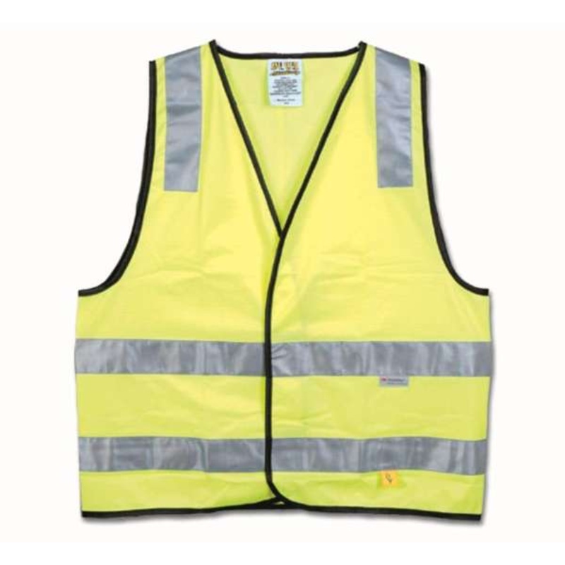 Vest Hi-Vis Safey Vest Day-Night Yellow 2 x /Large