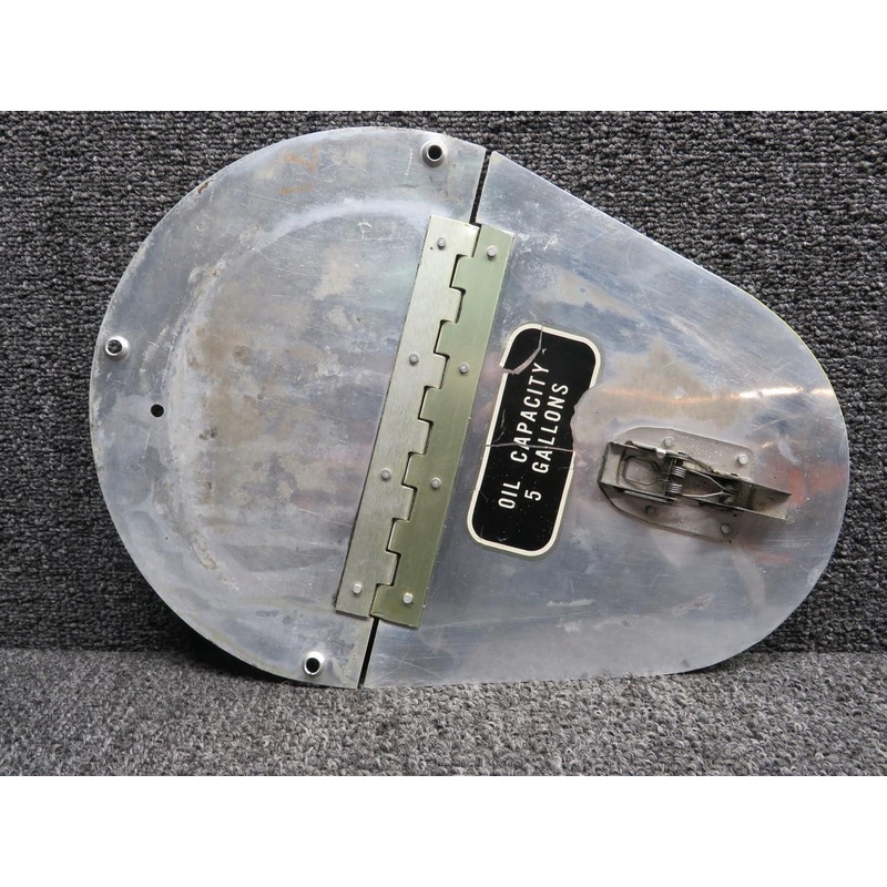 0311242 Cessna 195B Oil Tank Access Door Assembly (Some Wear)