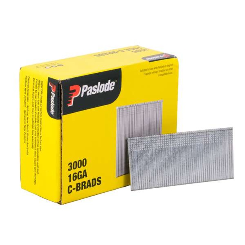 Paslode 38 x 1.6mm C38 PNeumatic Brad – 3000 Pack