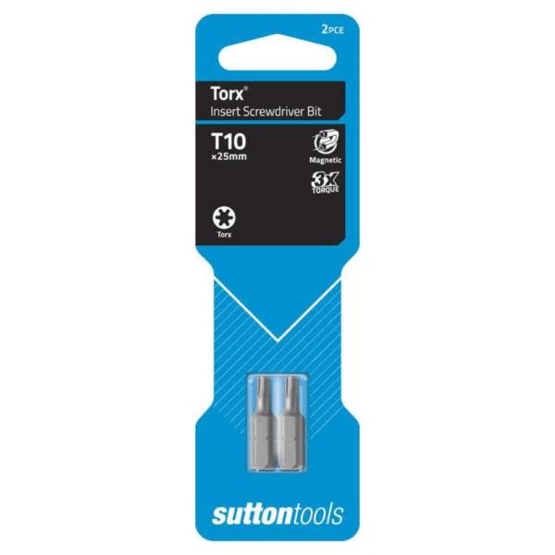 Sutton Tools Torx Screwdriver Bit 25mm – 2 Pack