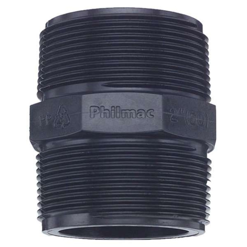 Philmac BSP Threaded Pipe Nipple Poly 1-1/4
