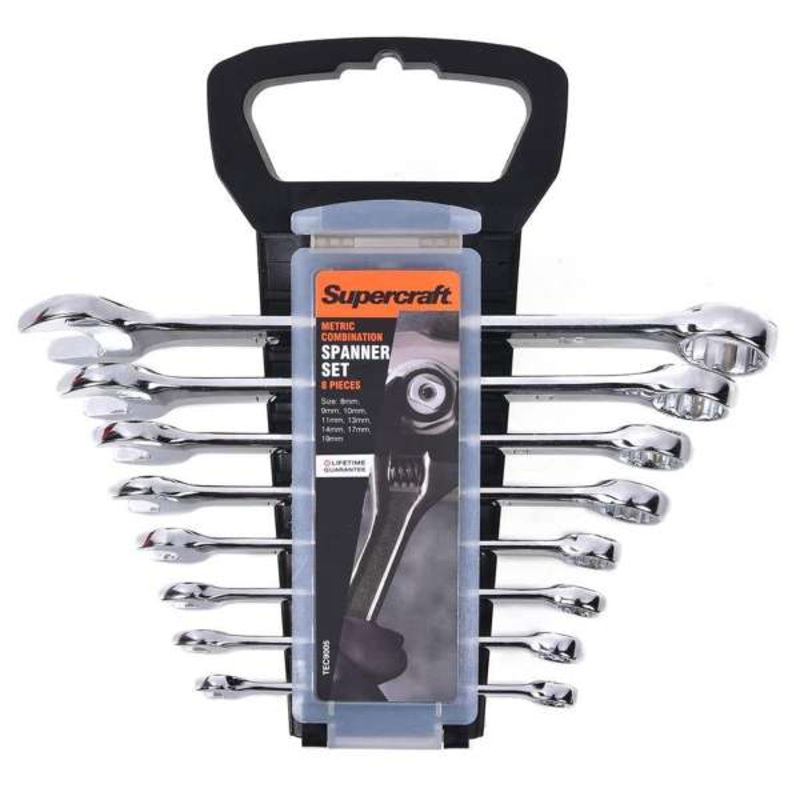Supercraft Spanner Combination Metric – 8 Piece