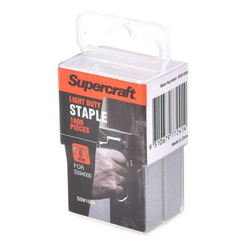 Supercraft Staples Light Duty 6mm – 1000 Pieces