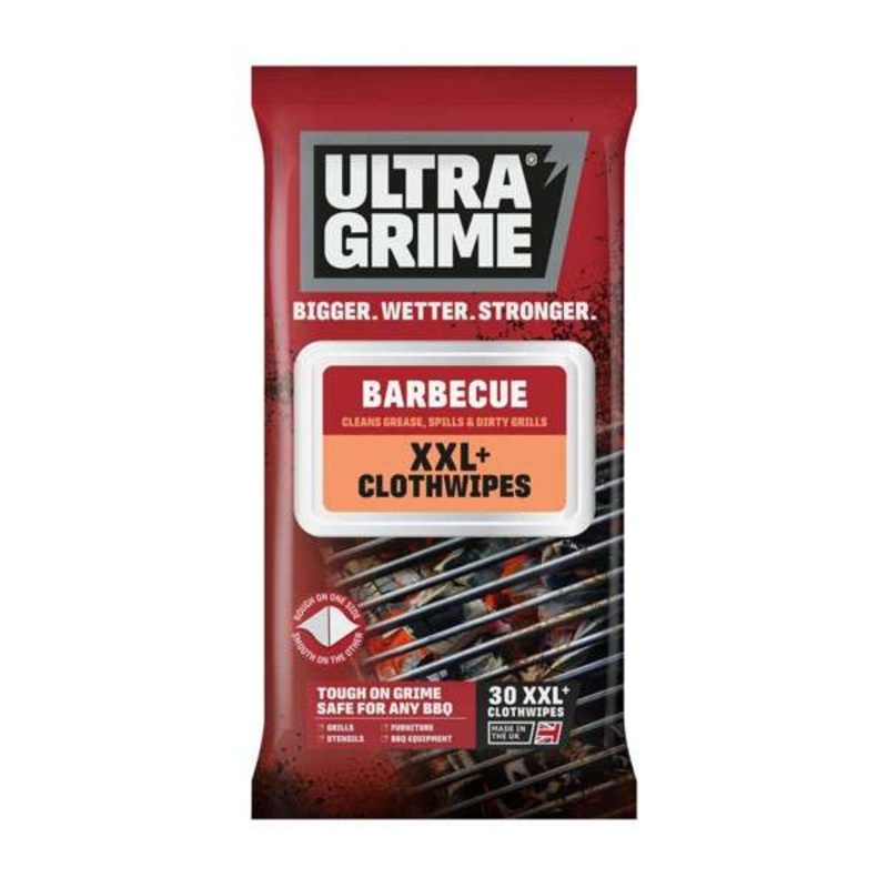 Ultragrime BBQ Abrasive Cloth Wipes x XL – 30 Pack