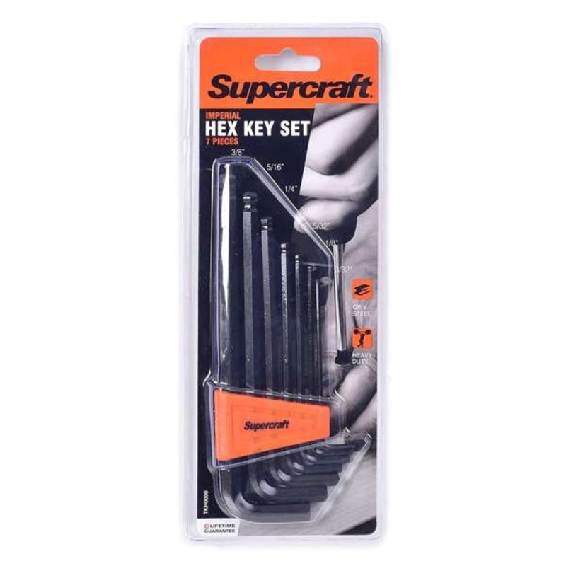 Supercraft Allen Key Imperial Set – 7 Piece