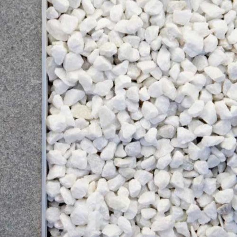 Snow White Marble Pebble 20mm (1T Loose)