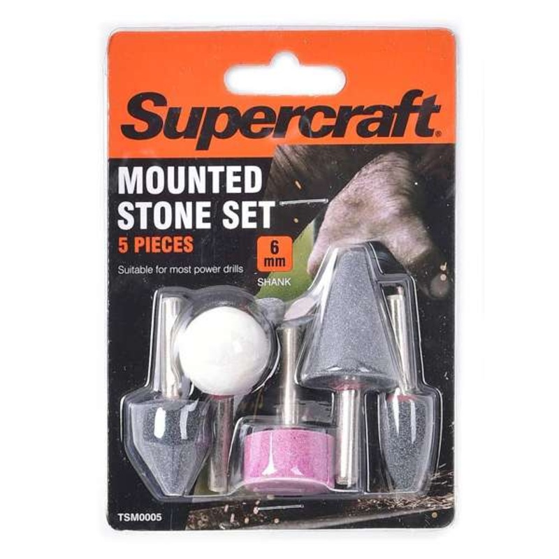 Supercraft Mounted Stone Set 6mm – 5 Piece