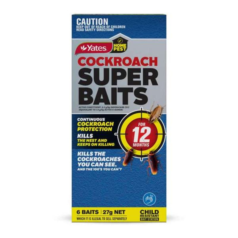 Yates Superbaits Home Pest Cockroach – 6 Pack
