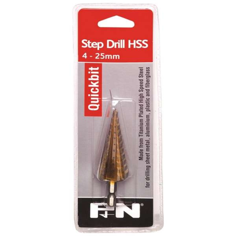 P&N 4 – 25mm HSS Metric Drill Bit Step