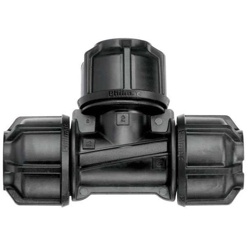 Philmac 3G Metric Poly Pipe Tee 40mm