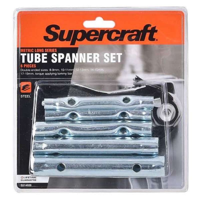 Supercraft Tube Spanner Set – 6 Pieces