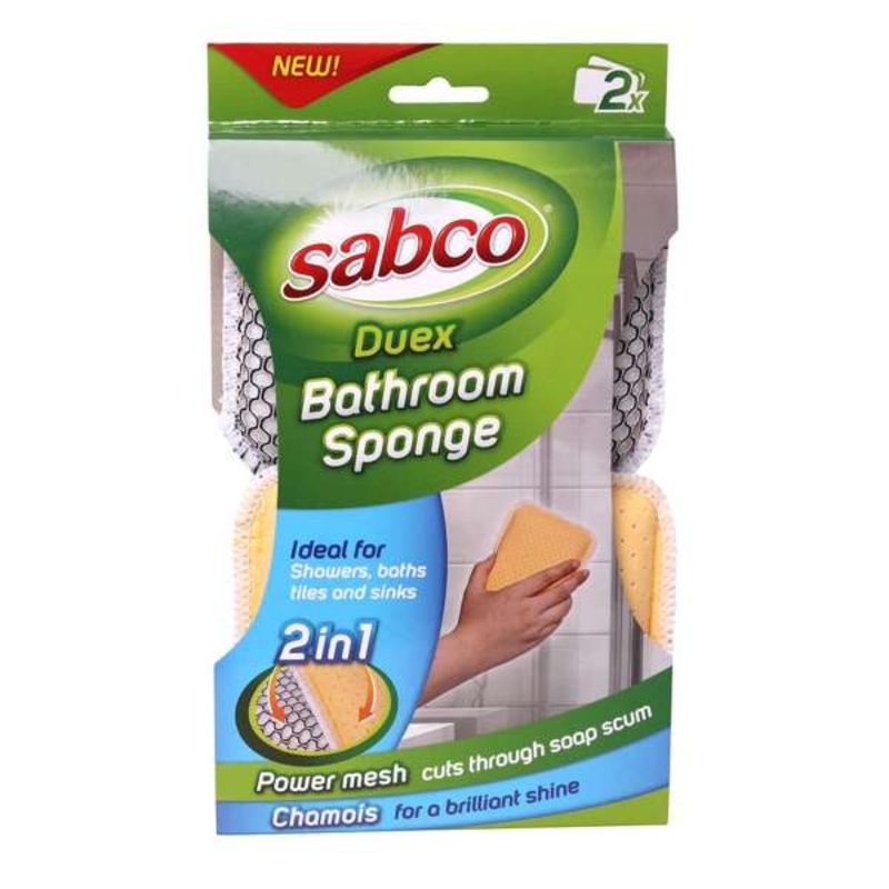 Sabco Duex Bathroom Sponge – 2 Pack