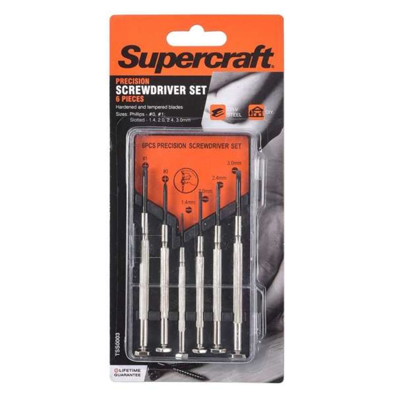 Supercraft Screwdriver Set – 6 Piece