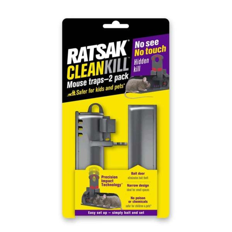 Ratsak Clean Kill Mouse Trap – 2 Pack