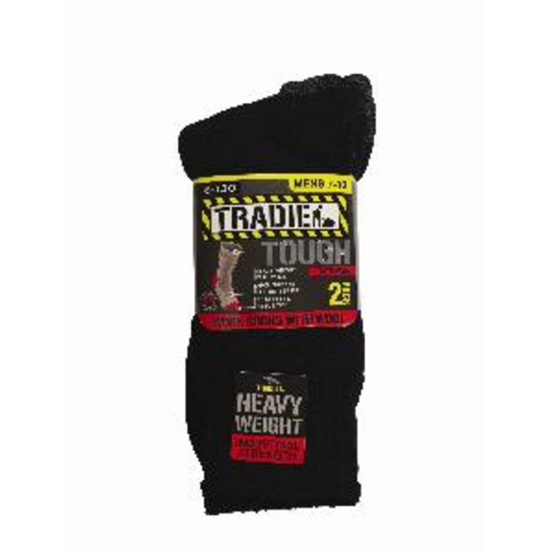 Socks Tradie Wool 7-10 2pk