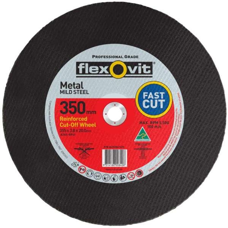 Flexovit Wheel Cut Off Metal 355 x 3.8 x 20mm