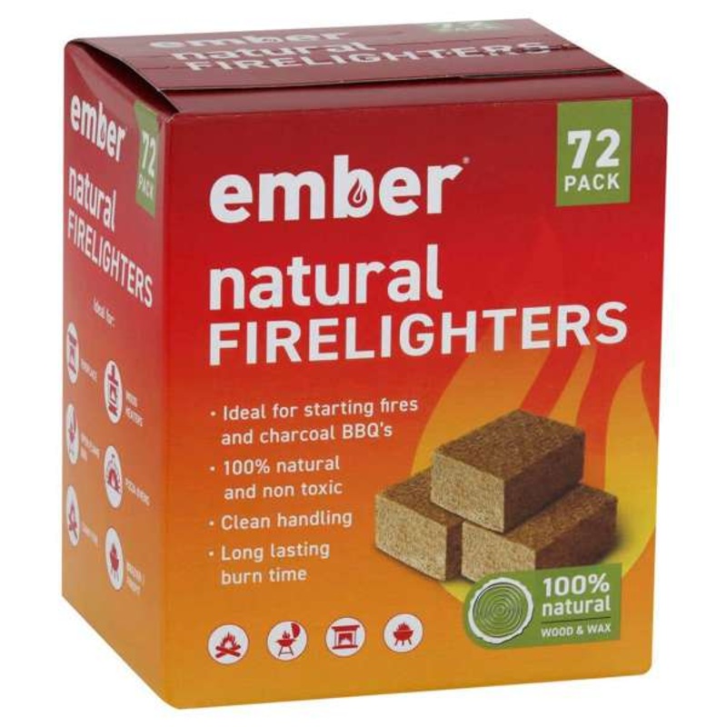 Ember Natural Firelighters – 72 Pack