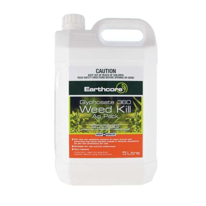 Earthcore Glyphosate 360 Weed Killer Concentrate 5L