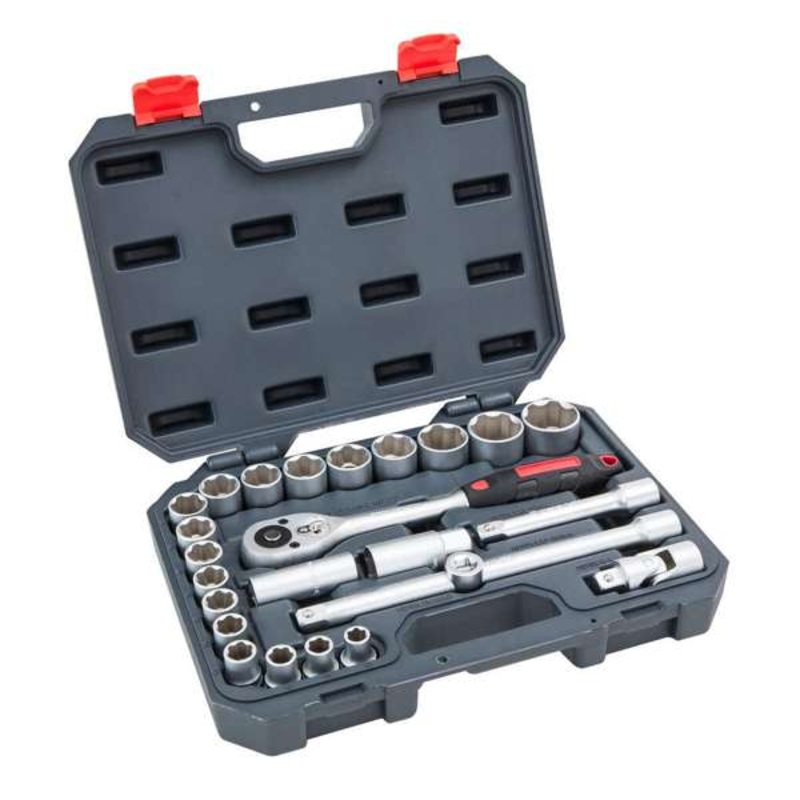 Crescent Drive Standard Socket Metric 12.7mm 1/2 Set – 25 Piece
