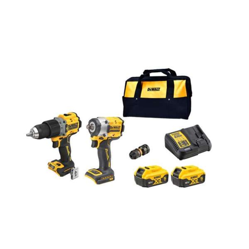 DeWalt 18V XR Brushless Compact Combo Kit 5.0Ah – 2 Piece DCZ294P2- x E
