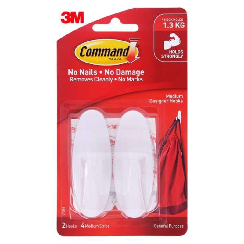 Command Designer Hook Medium – 2 Pack