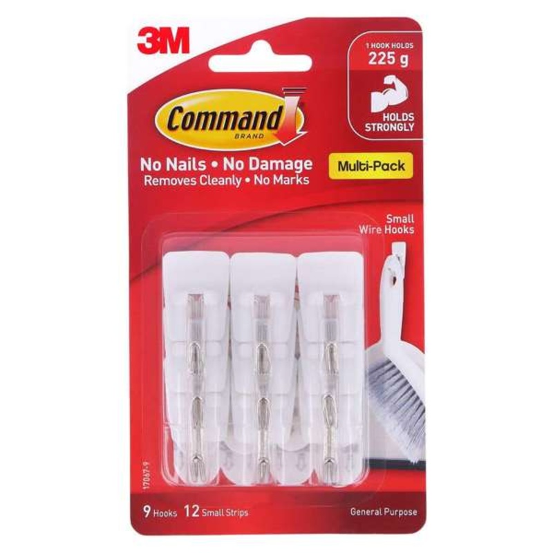 Command Wire Tip Hook Small – 9 Pack