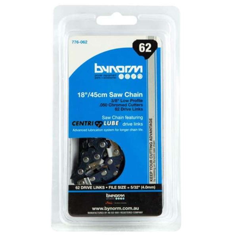 Bynorm Chainsaw Chain 3/8 Low Profile .050 62 Drive Links